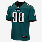 Jalen Carter Philadelphia Eagles Big Kids' Game Jersey - Green