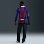 F.C. Barcelona 2025/26 Stadium Home Men's Nike Dri-FIT Football Replica Long-Sleeve Shirt
