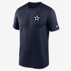 Playera Nike Dri-FIT de la NFL para hombre Dallas Cowboys Legend Small Logo - Azul marino