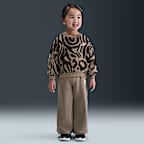 Nike Wild Warmth Toddler 2-Piece Ribbed Set - Mink Brown