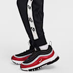 Conjunto de 2 piezas con cinta con logotipos de cierre completo para niños talla pequeña Nike Dri-FIT