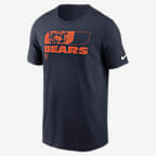 Playera Nike de la NFL para hombre Chicago Bears Air Essential - Azul marino