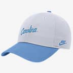 UNC Nike College Campus Cap - White