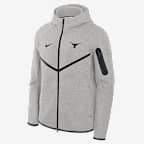 Texas Tech Fleece Men's Nike College Full-Zip Hooded Jacket - Grey