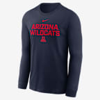Arizona Sideline Men's Nike Dri-FIT College Long-Sleeve T-Shirt