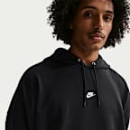 Nike Sportswear Club túlméretezett, francia frottír, kapucnis, belebújós férfipulóver