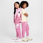 Pants de entrenamiento de French Terry para niños talla pequeña Nike Sportswear Club Fleece
