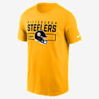 Pittsburgh Steelers Helmet Essential Men's Nike NFL T-Shirt - Gold