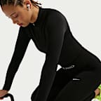 Playera de entrenamiento de cierre completo para mujer Nike Pro