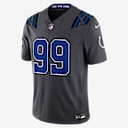 Jersey Nike Dri-FIT de la NFL Limited para hombre DeForest Buckner Indianapolis Colts Rivalries Collection - Antracita