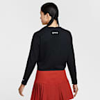 Nike Women's V-Neck Long-Sleeve Golf Top