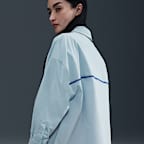 ナイキ スポーツウェア チル ポプリン ウィメンズ ルーズ ロングスリーブ ボタンアップ トップ