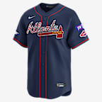 Atlanta Braves Bristol Men's Nike Dri-FIT ADV MLB Limited Jersey - Navy