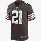 NFL Cleveland Browns (Denzel Ward) Men's Game Football Jersey - Seal Brown