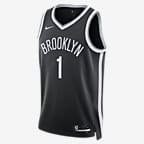 Brooklyn Nets Icon Edition 2022/23 Men's Nike Dri-FIT NBA Swingman Jersey - Black