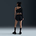 Nike Pro Shine Women's Dri-FIT Asymmetrical Cropped Top