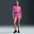 Nike Pro Women's Dri-FIT Loose Crew-Neck French Terry Sweatshirt