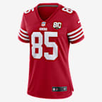 George Kittle San Francisco 49ers 80th Anniversary Women's Nike NFL Game Jersey - Scarlet