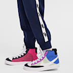 Conjunto de 2 piezas de cierre completo y cinta con logotipos para niños talla pequeña Nike Dri-FIT