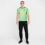 Haut de foot à manches courtes d'avant-match Nike Dri-FIT Australie Academy Pro pour homme