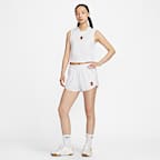 NikeCourt Heritage Women's Mid-Rise French Terry Tennis Shorts