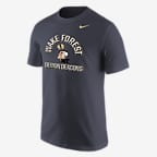 Wake Forest Men's Nike College 365 T-Shirt - Anthracite