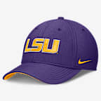 LSU Classic Swooshflex Men's Nike Dri-FIT College Hat - Purple
