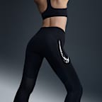 ナイキ ファスト スウッシュ ウィメンズ ミッドライズ アンクル (9分丈) ランニングレギンス ポケット付き