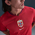 Norway 2025 Stadium Home (Women's Team) Men's Nike Dri-FIT Soccer Replica Jersey