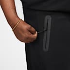 Pants de tejido Fleece con dobladillo abierto para hombre Nike Tech