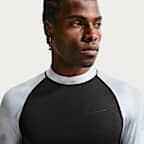 Playera de manga larga rashguard para hombre Nike Swim Whitewater