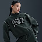 ナイキ スポーツウェア フェニックス フリース ウィメンズ モックネック スウェットシャツ