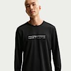 Playera de correr de manga larga con protección contra los rayos UV Dri-FIT acondicionada para el invierno para hombre Nike Miler