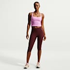 Camiseta de tirantes con bra deportivo de baja sujeción para mujer Nike Zenvy