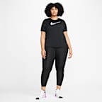 เสื้อวิ่งแขนสั้นผู้หญิง Nike Swoosh Run