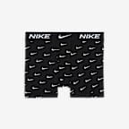 Βαμβακερό μποξεράκι Nike Everyday με στάμπα για μεγάλα παιδιά (συσκευασία τριών τεμαχίων)