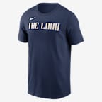 Cleveland Guardians City Connect Wordmark Men's Nike MLB T-Shirt - Navy
