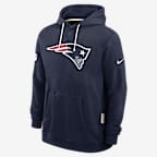 New England Patriots Initial Home Sideline Men's Nike Dri-FIT NFL Pullover Hoodie