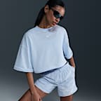 Playera de manga corta de French Terry holgada cropped para mujer Nike Sportswear Phoenix Fleece