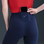 Shorts de ciclismo de tiro alto de 20 cm con bolsillos para mujer Nike One