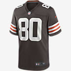 NFL Cleveland Browns (Jarvis Landry) Men's Game Football Jersey - Seal Brown