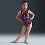 Nike Gymnastics Nike Smoky Swoosh Training Leotard - Pink
