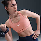 Bra deportivo con almohadillas para mujer Nike Swoosh Medium Support