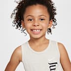 Conjunto de 2 piezas de camiseta de tirantes y shorts de malla Wild Flower Nike Dri-FIT para niños talla pequeña