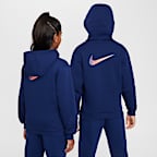 CR7 Club Fleece Older Kids' Football Hoodie