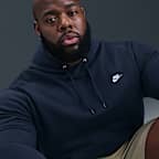 Sudadera con gorro sin cierre de tejido Fleece para hombre Nike Club