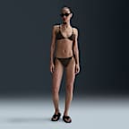 Parte superior del bikini triangular con texturizado de felpa para mujer Nike Swim