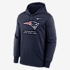 New England Patriots Men's Nike Therma NFL Pullover Hoodie - Navy