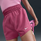 Nike One Older Kids' (Girls') Dri-FIT High-Waisted Woven Training Shorts