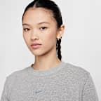 เสื้อวอร์มคอกลมผ้าเฟรนช์เทรีผู้หญิง Nike Dri-FIT One